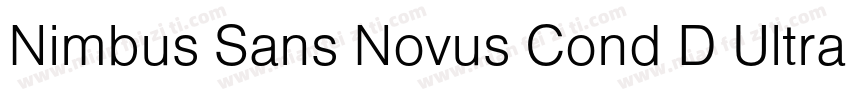 Nimbus Sans Novus Cond D Ultra字体转换